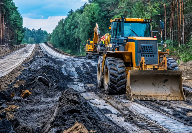 New road construction 605 x 451